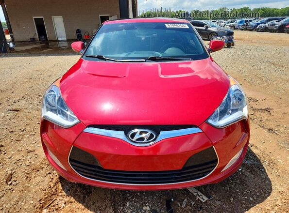 KMHTC6ADXHU323352 2017 HYUNDAI VELOSTER Red Դիմացի տեսք