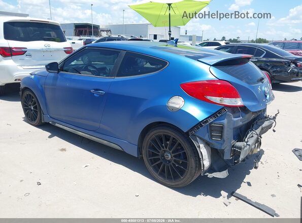 KMHTC6AE0GU258406 2016 HYUNDAI VELOSTER Blue Rear left