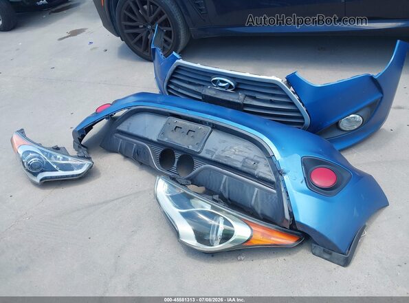 KMHTC6AE0GU258406 2016 HYUNDAI VELOSTER Blue Instrument cluster view
