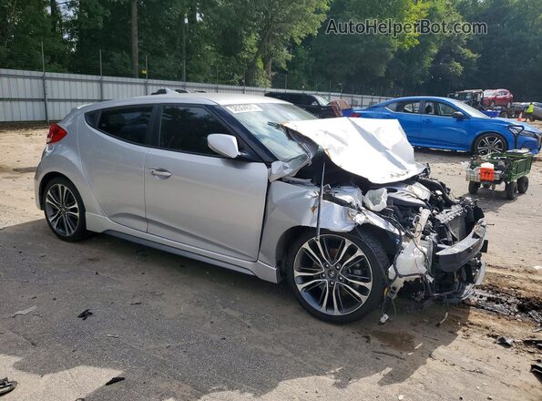 KMHTC6AE0GU261757 2016 HYUNDAI VELOSTER Серебряный Передняя правая четверть
