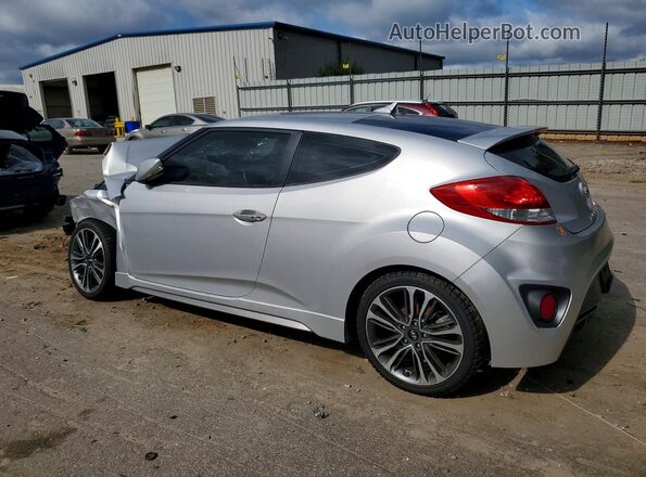 KMHTC6AE0GU261757 2016 HYUNDAI VELOSTER Серебряный Задняя левая четверть