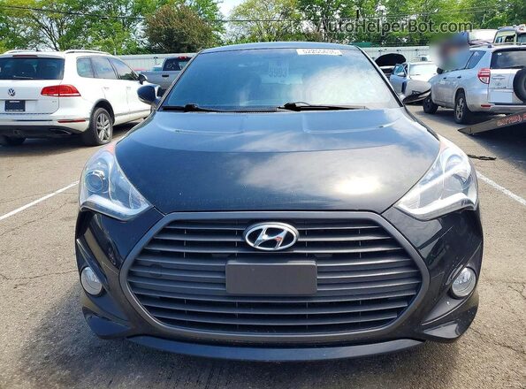 KMHTC6AE0GU269423 2016 HYUNDAI VELOSTER Black წინა ხედი