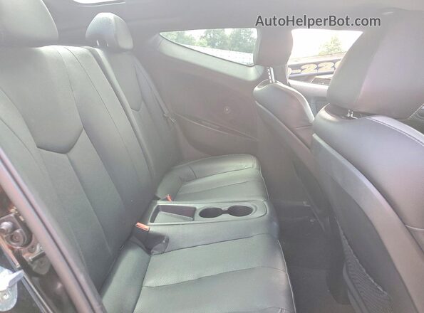 KMHTC6AE0GU269423 2016 HYUNDAI VELOSTER Black უკანა სავარძლების ხედი