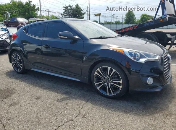 KMHTC6AE0GU269423 2016 HYUNDAI VELOSTER Black წინა მარჯვენა