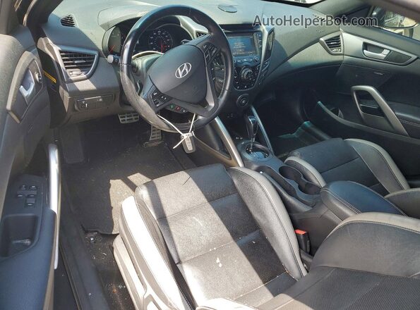 KMHTC6AE0GU269423 2016 HYUNDAI VELOSTER Black წინა პანელის ხედი