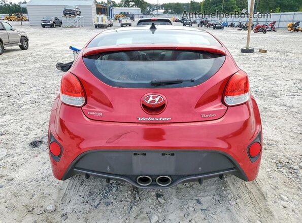 KMHTC6AE1GU259662 2016 HYUNDAI VELOSTER Red უკანა ხედი
