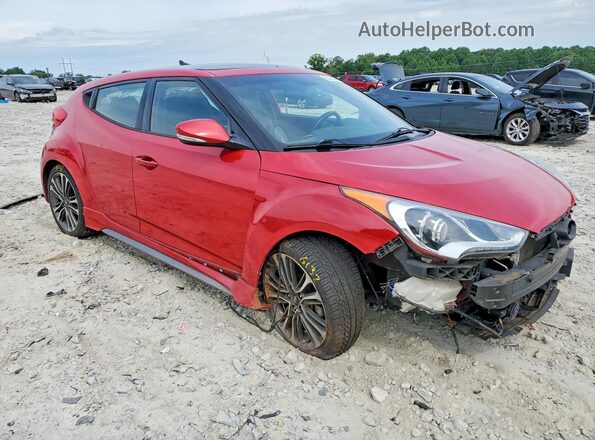 KMHTC6AE1GU259662 2016 HYUNDAI VELOSTER Red წინა მარჯვენა