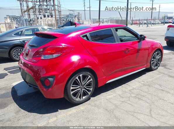 KMHTC6AE2GU302681 2016 HYUNDAI VELOSTER Красный Задняя правая четверть