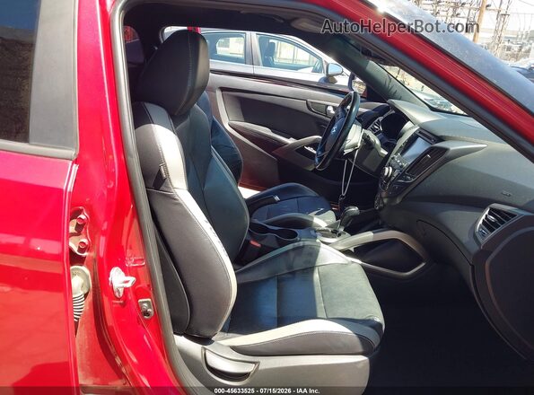 KMHTC6AE2GU302681 2016 HYUNDAI VELOSTER Красный Вид салона спереди