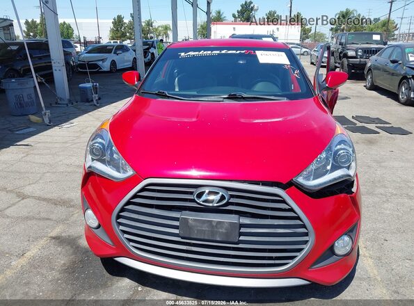 KMHTC6AE2GU302681 2016 HYUNDAI VELOSTER Красный Вид щитка приборов