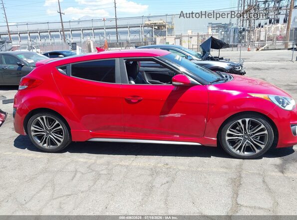KMHTC6AE2GU302681 2016 HYUNDAI VELOSTER Красный Вид задней части салона
