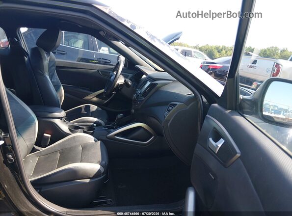 KMHTC6AE3GU278424 2016 HYUNDAI VELOSTER Black წინა სალონის ხედი