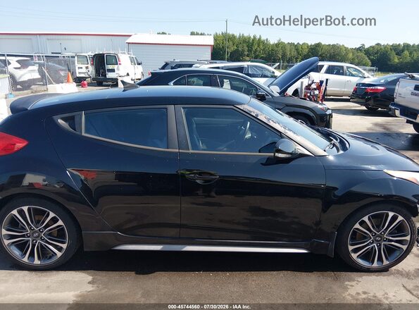 KMHTC6AE3GU278424 2016 HYUNDAI VELOSTER Black უკანა სალონის ხედი