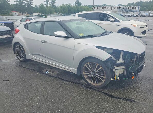 KMHTC6AE3GU290024 2016 HYUNDAI VELOSTER Silver Передня права чверть
