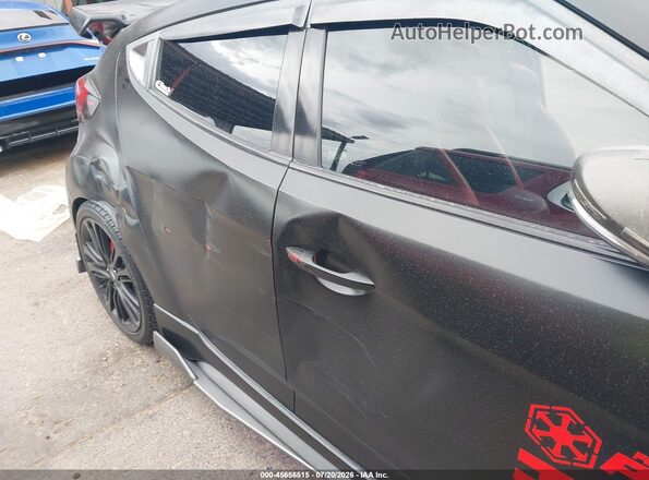 KMHTC6AE3HU314243 2017 HYUNDAI VELOSTER Black წინა ხედი