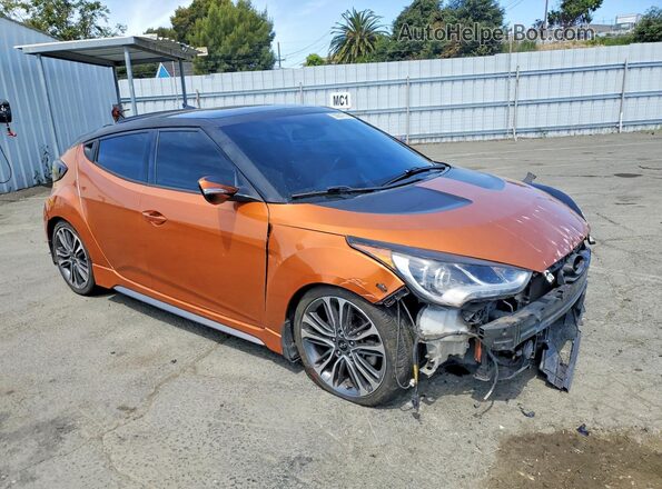 KMHTC6AE4GU295197 2016 HYUNDAI VELOSTER Orange Przód prawy