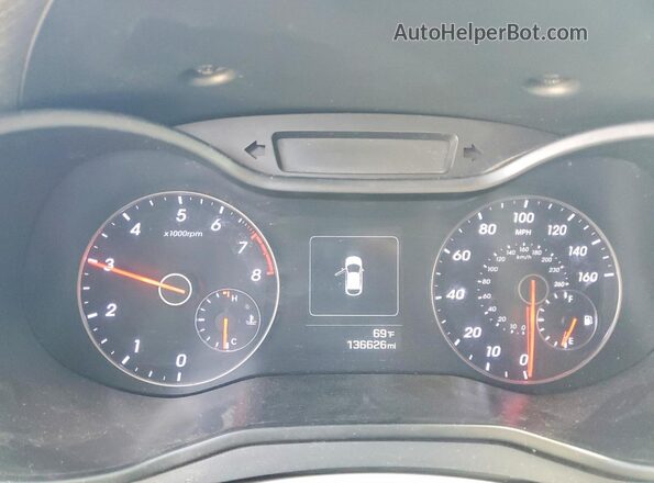 KMHTC6AE4GU295197 2016 HYUNDAI VELOSTER Orange Widok zestawu wskaźników