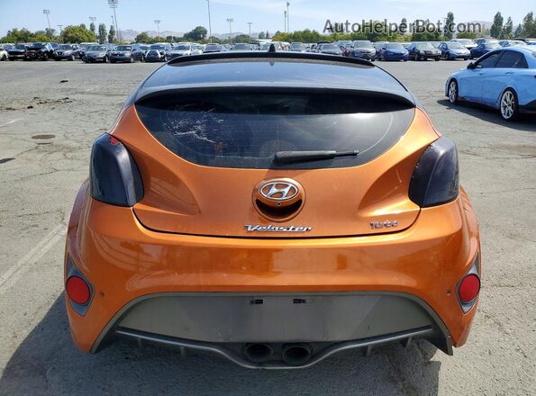 KMHTC6AE4GU295197 2016 HYUNDAI VELOSTER Orange Widok z tyłu