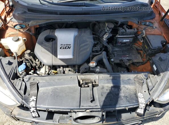 KMHTC6AE4GU295197 2016 HYUNDAI VELOSTER Orange Widok wnętrza z tyłu
