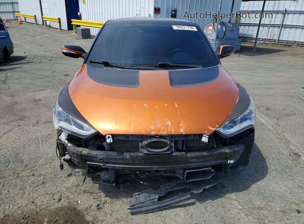 KMHTC6AE4GU295197 2016 HYUNDAI VELOSTER Orange Widok z przodu