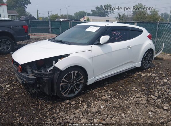 KMHTC6AE5GU279557 2016 HYUNDAI VELOSTER White წინა მარცხენა ხედი სამი მეოთხედიდან