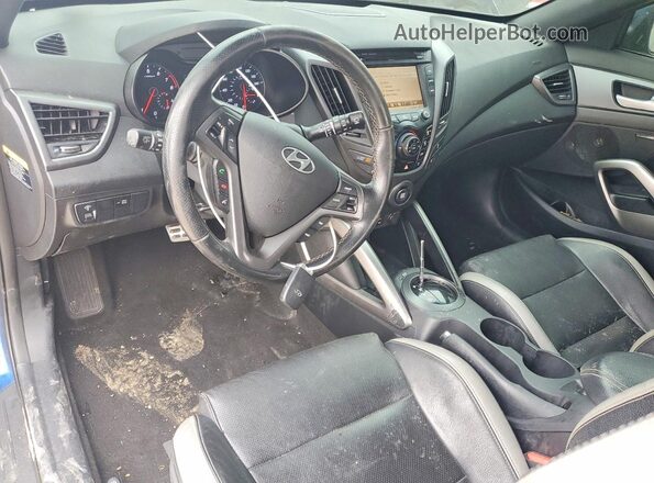 KMHTC6AE5GU294785 2016 HYUNDAI VELOSTER Синий Вид панели приборов