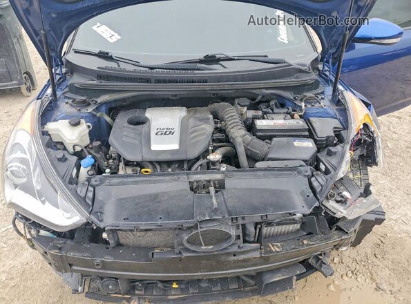 KMHTC6AE5GU294785 2016 HYUNDAI VELOSTER Синий Вид задней части салона
