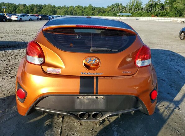 KMHTC6AE6GU289630 2016 HYUNDAI VELOSTER Orange Вид ззаду