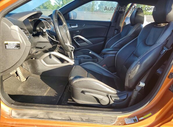 KMHTC6AE6GU289630 2016 HYUNDAI VELOSTER Orange Вид салону спереду