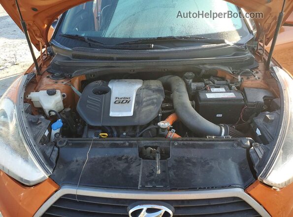 KMHTC6AE6GU289630 2016 HYUNDAI VELOSTER Orange Вид задньої частини салону