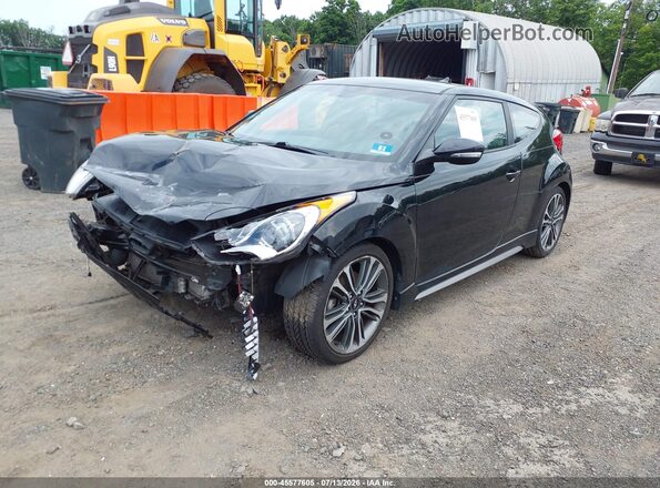 KMHTC6AE6GU303753 2016 HYUNDAI VELOSTER Черный Передняя левая четверть