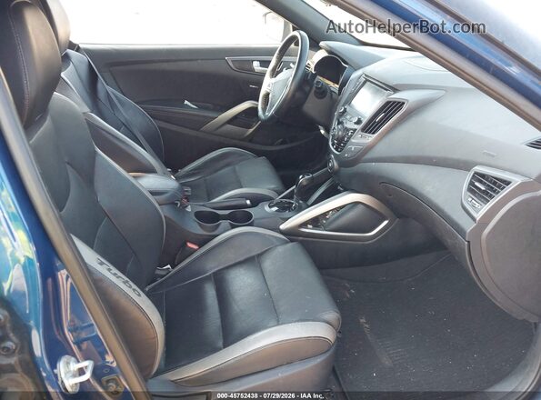 KMHTC6AE6HU314673 2017 HYUNDAI VELOSTER Blue Vista interior delantera