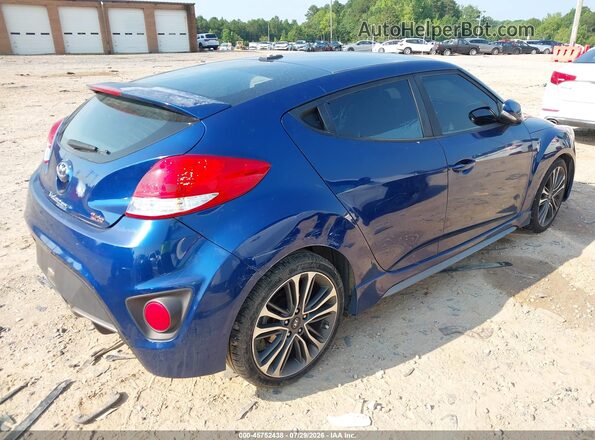 KMHTC6AE6HU314673 2017 HYUNDAI VELOSTER Blue Trasero derecho