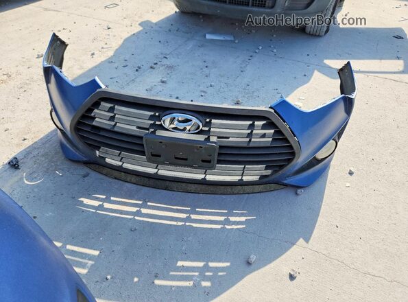 KMHTC6AE7GU252702 2016 HYUNDAI VELOSTER Blue Vista de la etiqueta del VIN