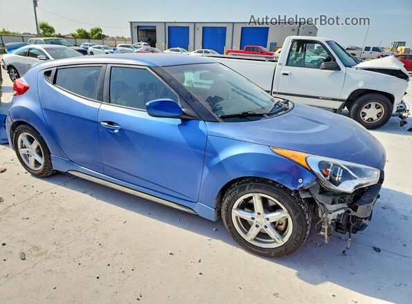 KMHTC6AE7GU252702 2016 HYUNDAI VELOSTER Blue Delantero derecho