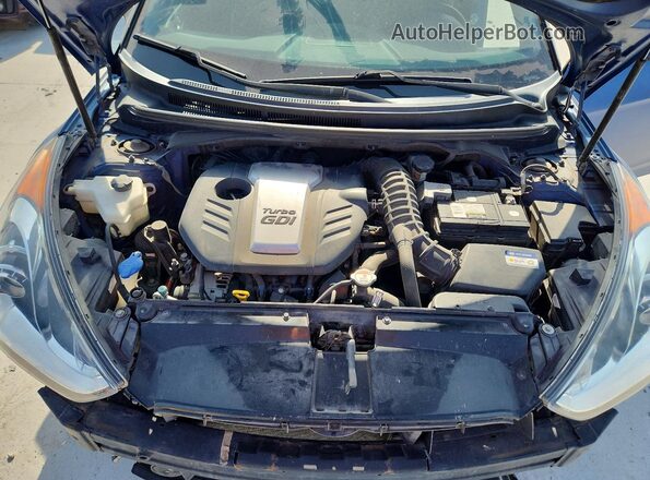 KMHTC6AE7GU252702 2016 HYUNDAI VELOSTER Blue Vista del compartimento del motor