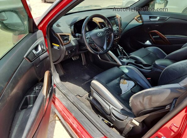 KMHTC6AE7GU260959 2016 HYUNDAI VELOSTER Red Dashboard view