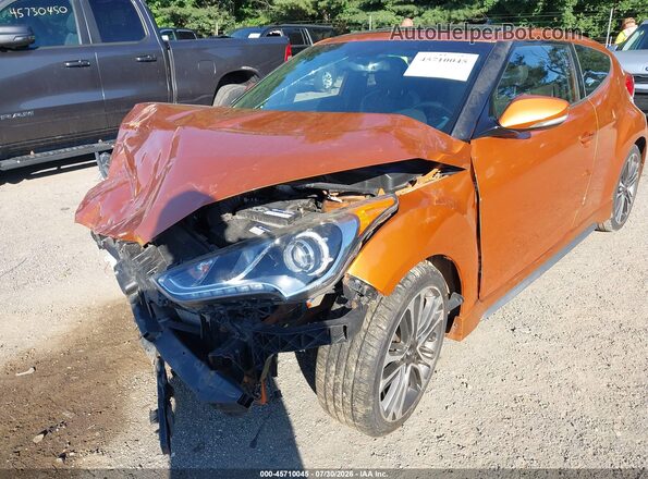 KMHTC6AE7GU279771 2016 HYUNDAI VELOSTER Orange Widok z przodu