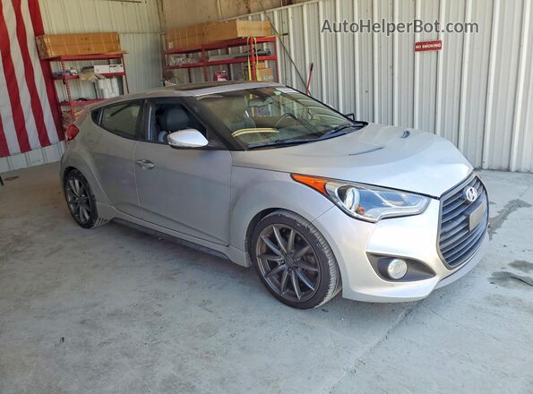 KMHTC6AE7GU293427 2016 HYUNDAI VELOSTER Silver Передня права чверть