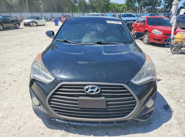 KMHTC6AE7GU296473 2016 HYUNDAI VELOSTER Black Դիմացի տեսք