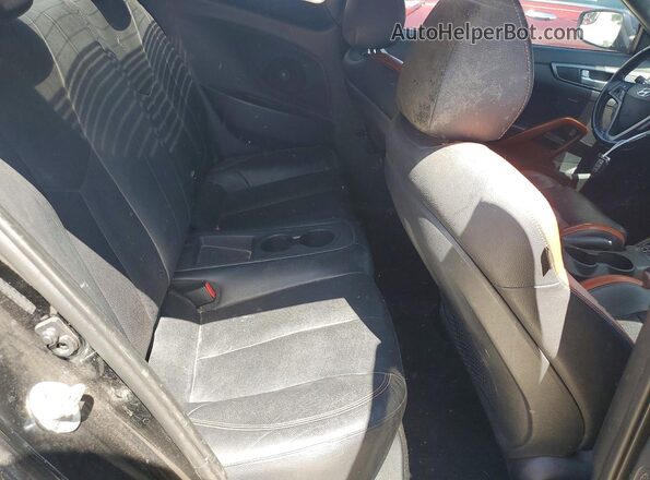 KMHTC6AE7GU296473 2016 HYUNDAI VELOSTER Black Հետևի նստատեղերի տեսք