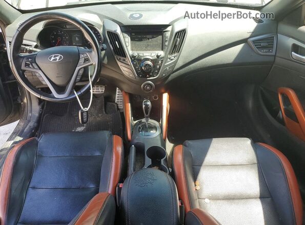 KMHTC6AE7GU296473 2016 HYUNDAI VELOSTER Black Առջևի վահանակի տեսք