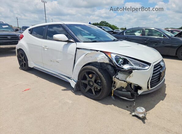 KMHTC6AE9GU285393 2016 HYUNDAI VELOSTER White Przód prawy