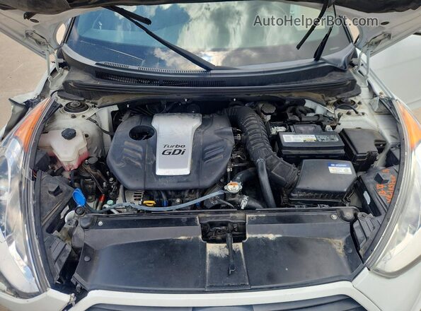 KMHTC6AE9GU285393 2016 HYUNDAI VELOSTER White Widok komory silnika