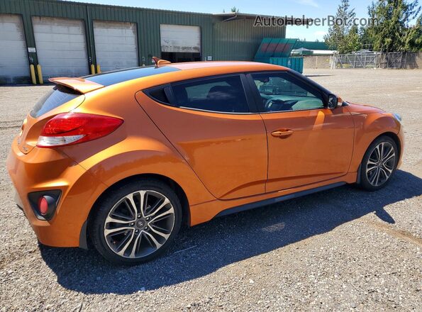 KMHTC6AE9GU289654 2016 HYUNDAI VELOSTER Оранжевый Задняя правая четверть