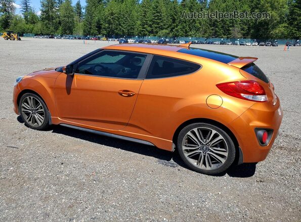 KMHTC6AE9GU289654 2016 HYUNDAI VELOSTER Оранжевый Задняя левая четверть