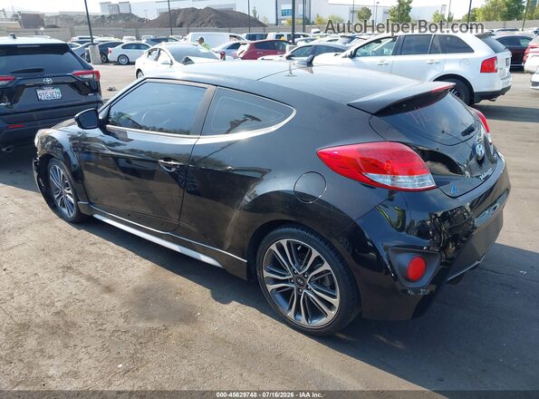 KMHTC6AE9HU313565 2017 HYUNDAI VELOSTER Black Rear left