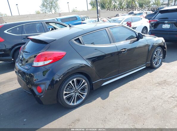 KMHTC6AE9HU313565 2017 HYUNDAI VELOSTER Black Rear right