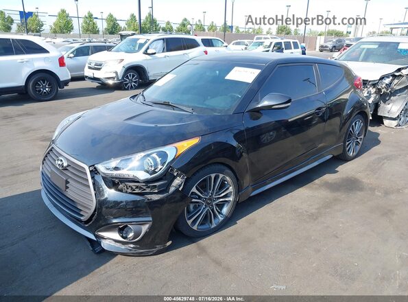 KMHTC6AE9HU313565 2017 HYUNDAI VELOSTER Black Front left