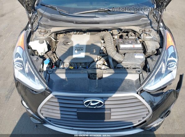 KMHTC6AE9HU313565 2017 HYUNDAI VELOSTER Black Rear view
